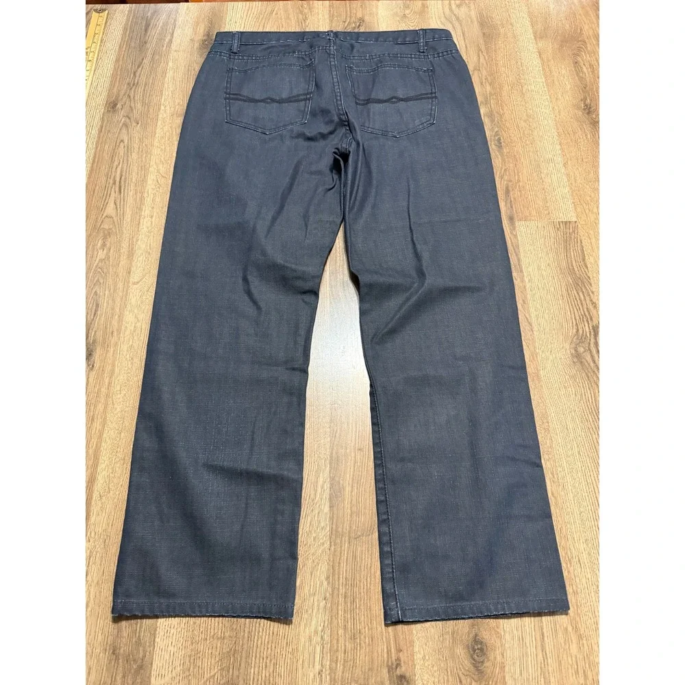 Alfani Jeans Mens 36x30 Black Adult Slim Straight Cotton Casual Excellent